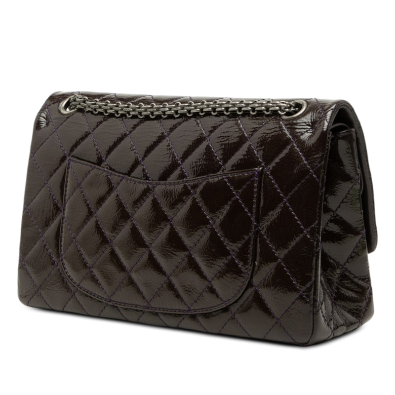 Quilted Crinkled Patent Reissue 2.55 Double Flap 226 - Image 2