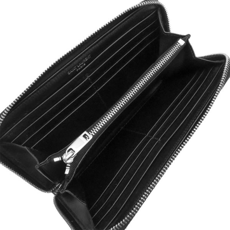Leather Tiny Cassandre Zip Around Long Wallet - Image 4