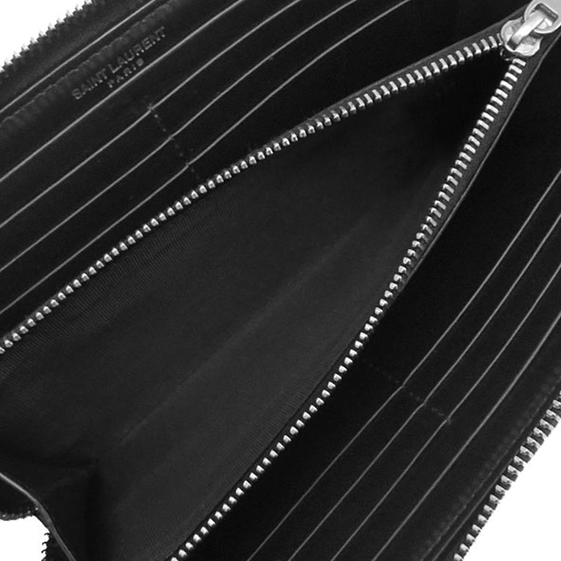 Leather Tiny Cassandre Zip Around Long Wallet - Image 5