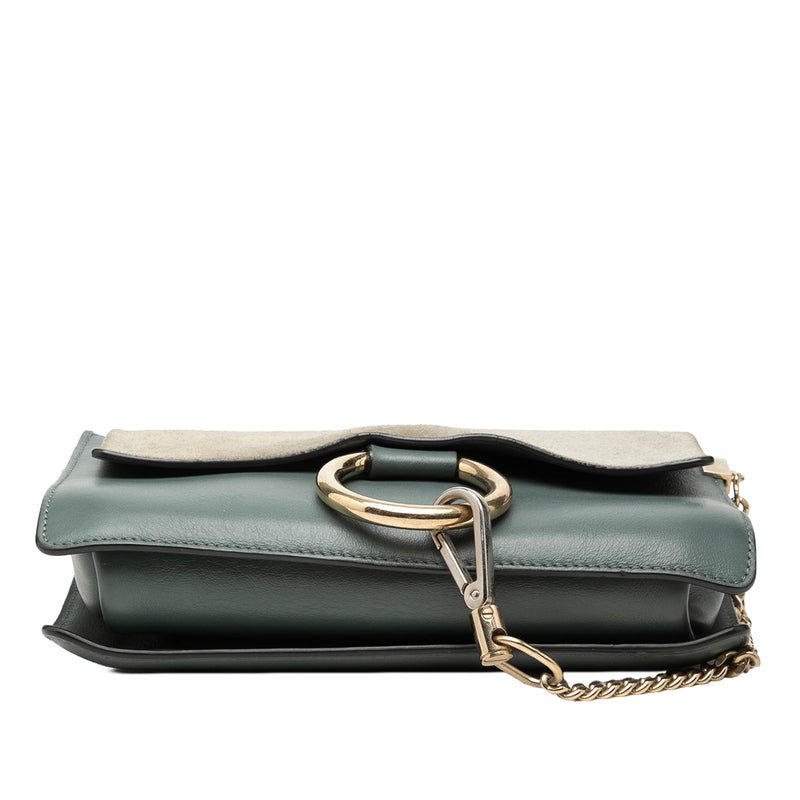 Small Suede and Calfskin Faye Crossbody - Image 3