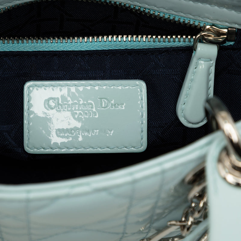 Mini Patent Cannage Lady Dior - Image 5