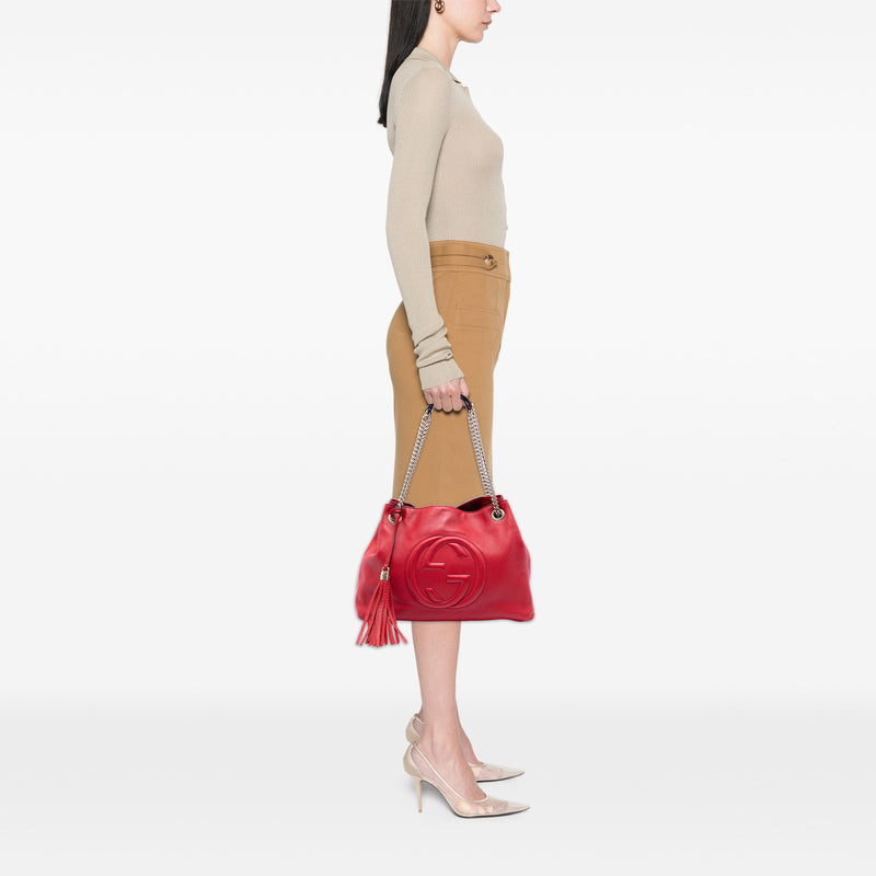 Medium Calfskin Soho Chain Tote - Image 7