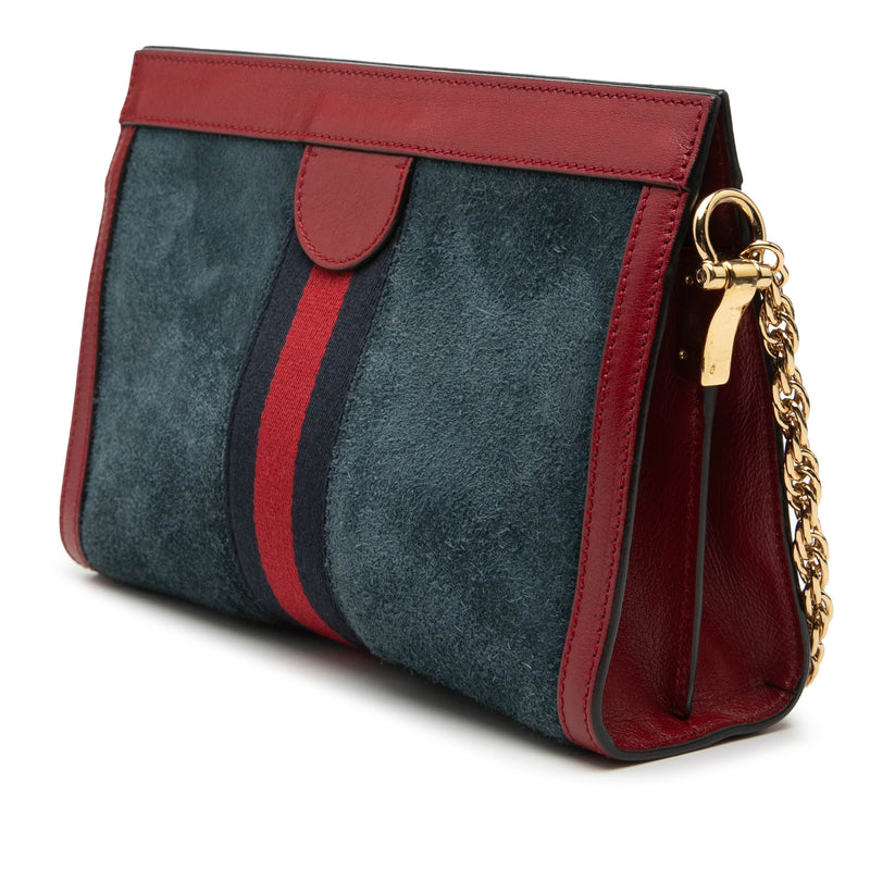 Small Suede Web Ophidia Chain Crossbody - Image 2