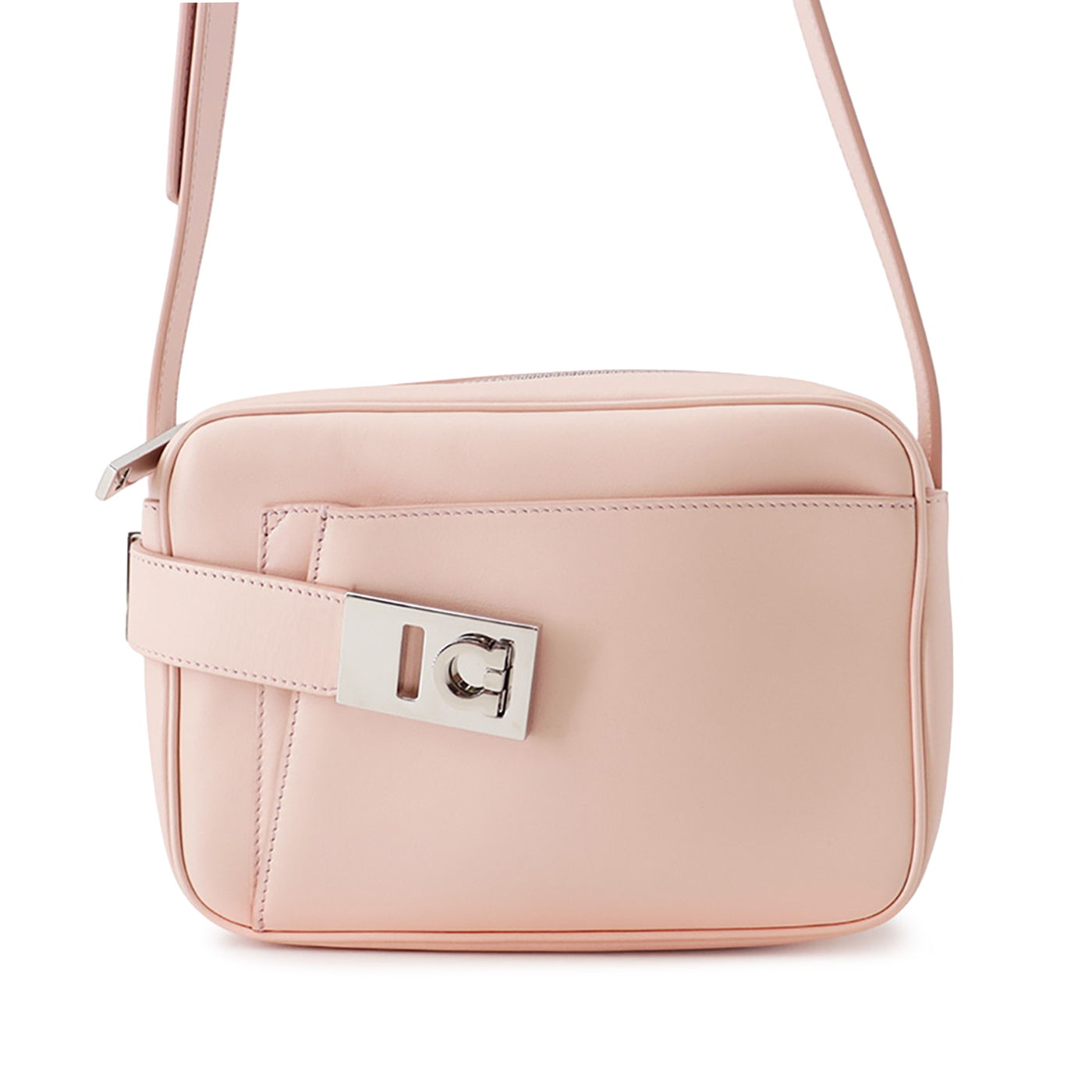 Small Leather Gancini Archive Camera Case Crossbody - Image 1