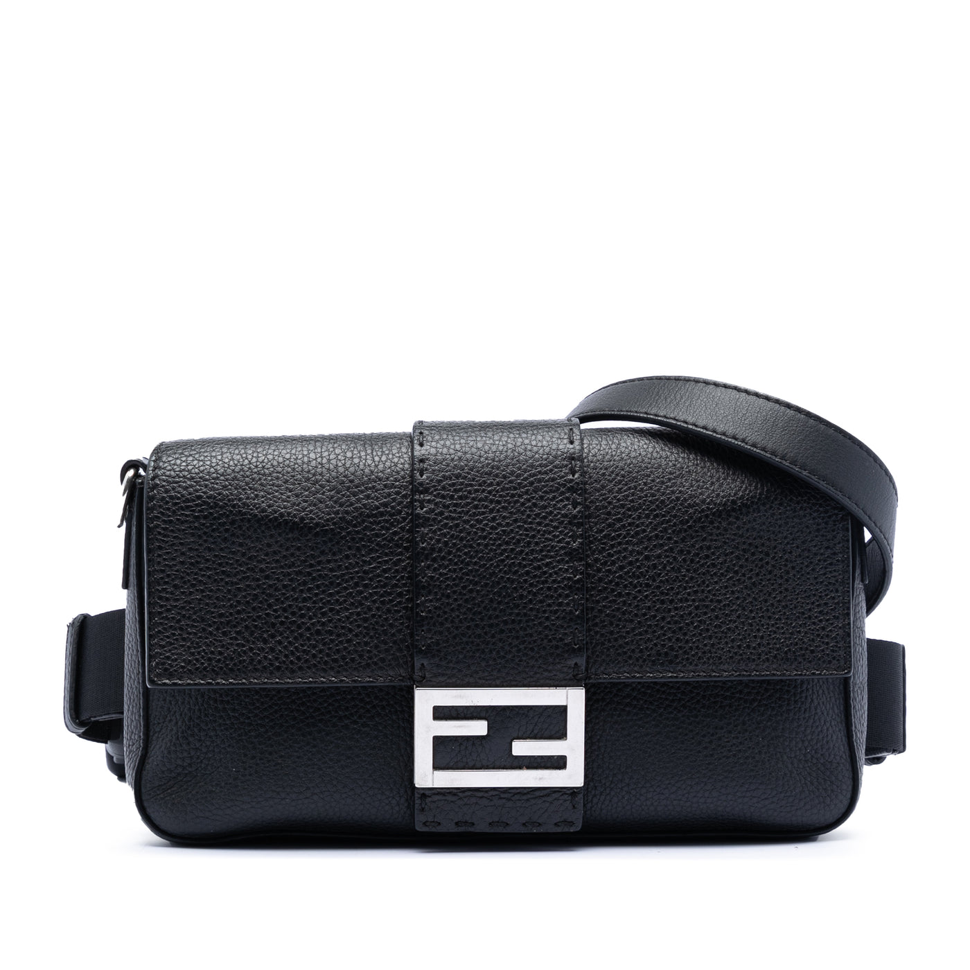 Leather Selleria Convertible Baguette Satchel - Image 1