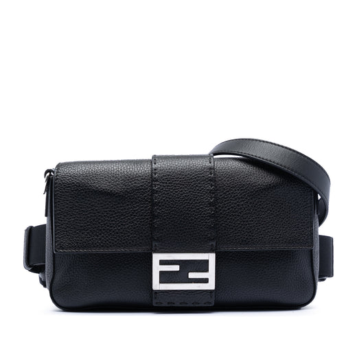 Leather Selleria Convertible Baguette Satchel - Image 1