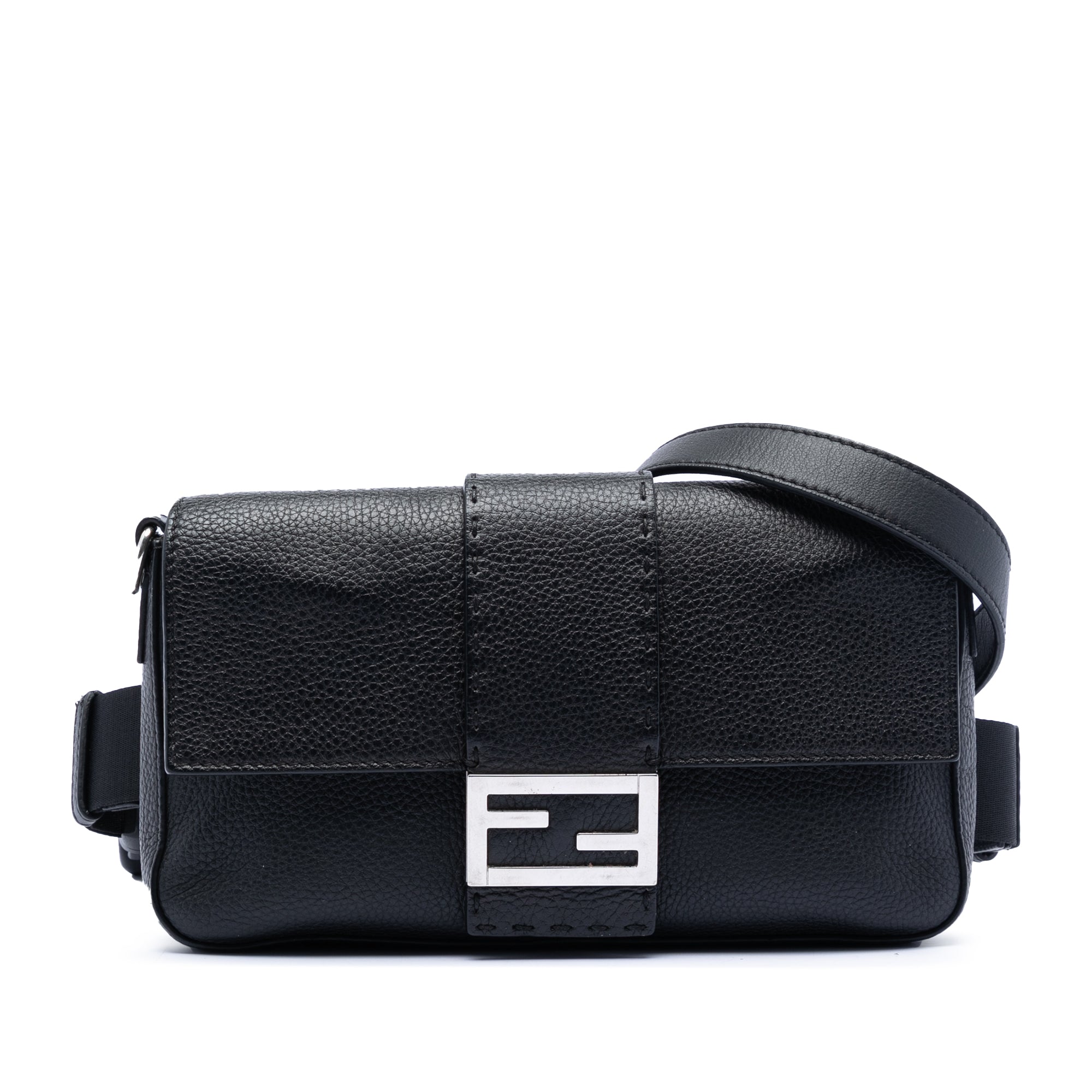 Leather Selleria Convertible Baguette Satchel - Image 1