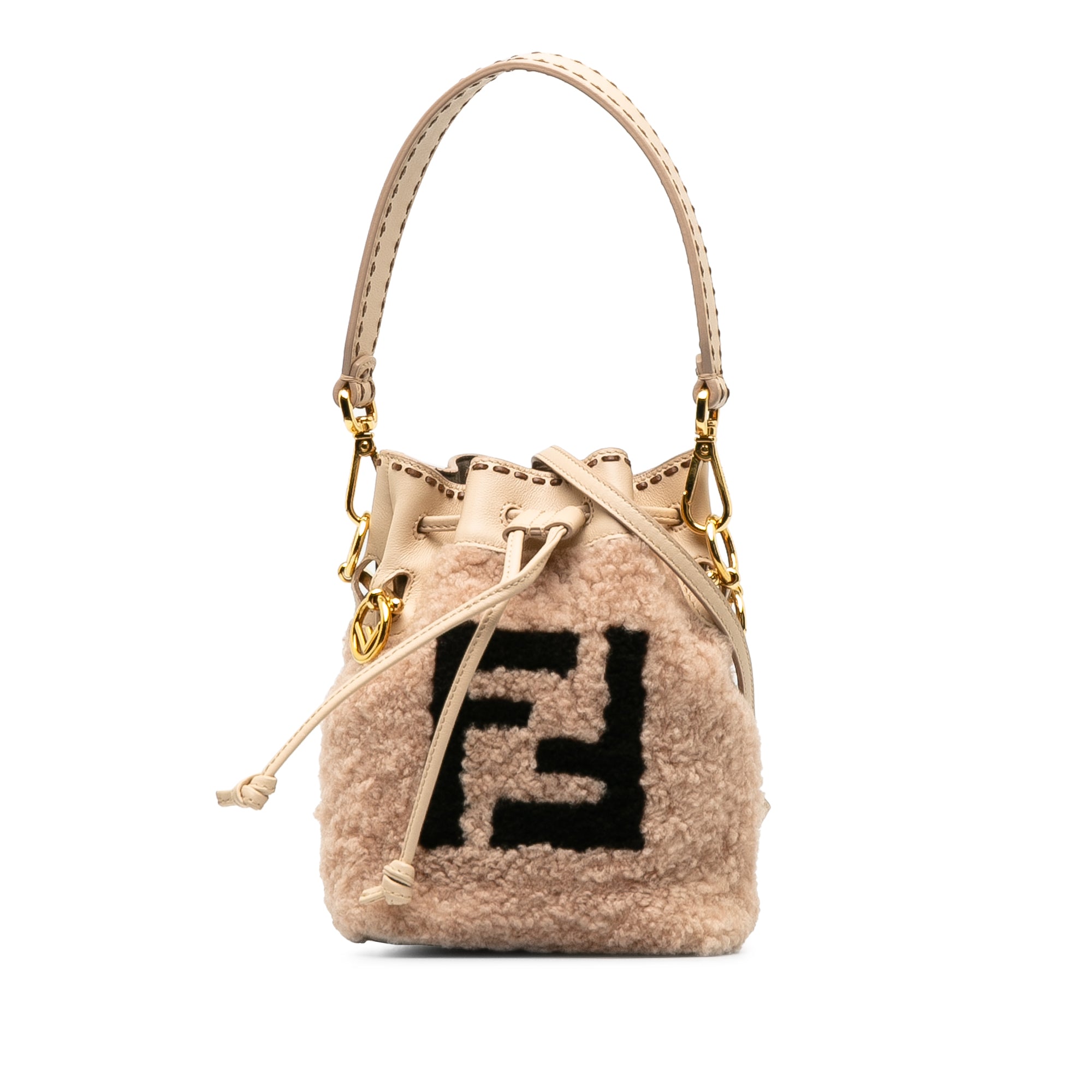 Shearling Mini Mon Tresor Bucket Bag - Image 1