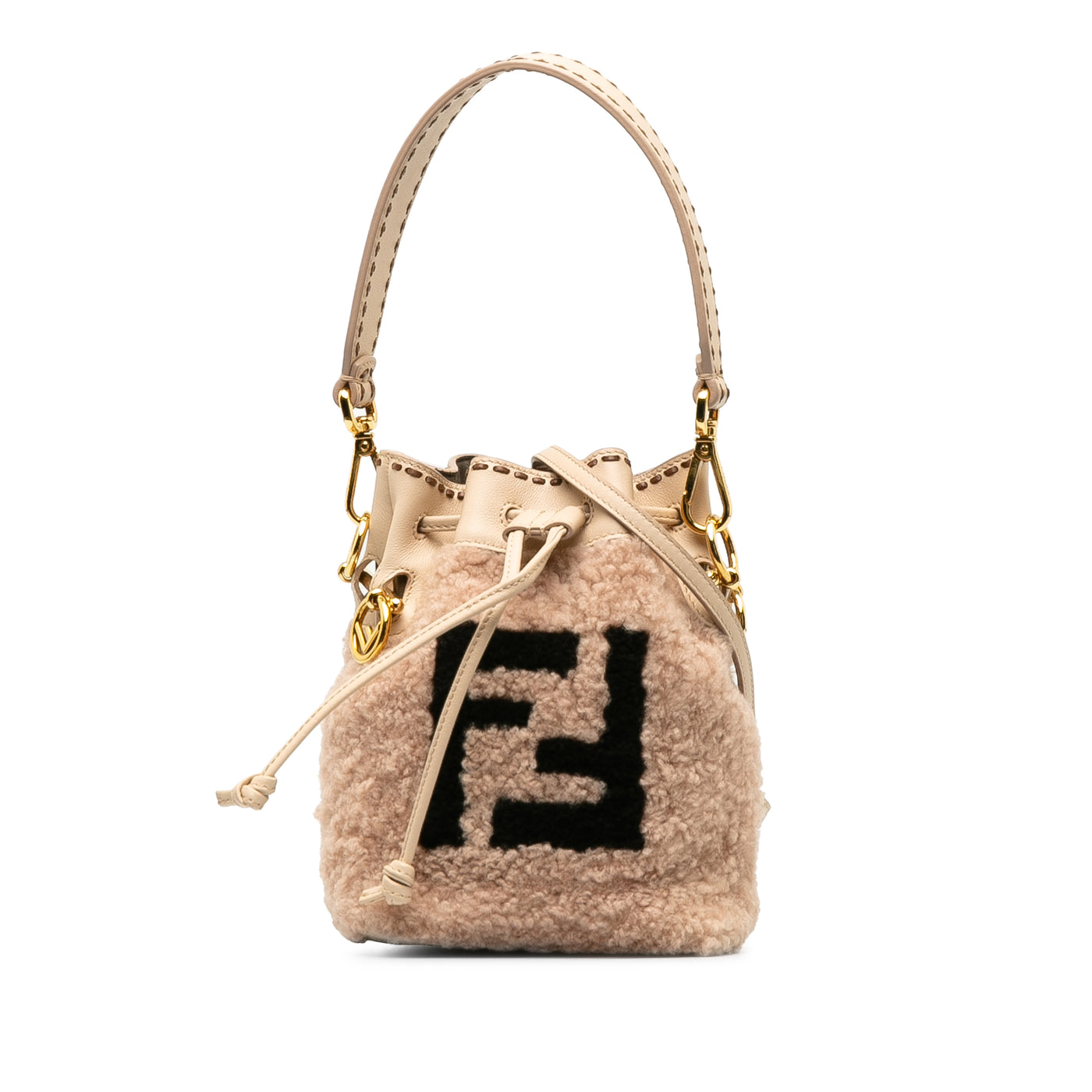 Shearling Mini Mon Tresor Bucket Bag - Image 1