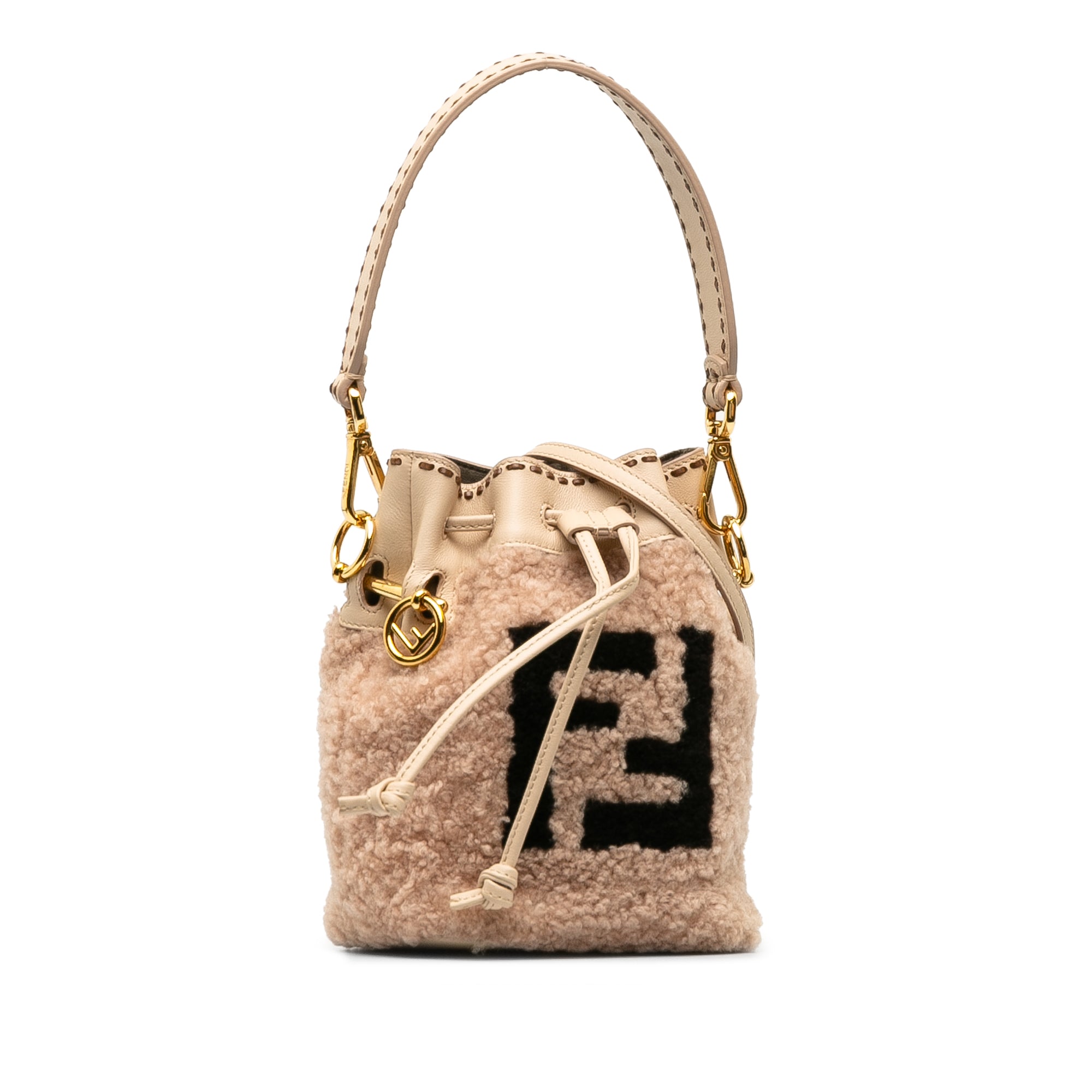 Shearling Mini Mon Tresor Bucket Bag - Image 2