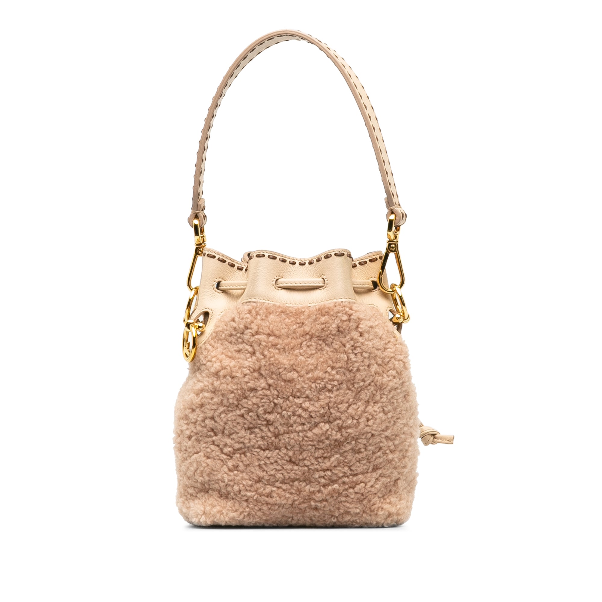 Shearling Mini Mon Tresor Bucket Bag - Image 3