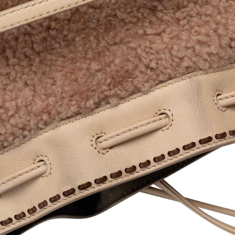 Shearling Mini Mon Tresor Bucket Bag - Image 8
