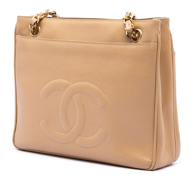CC Caviar Front Pocket Chain Shoulder Bag - Image 2