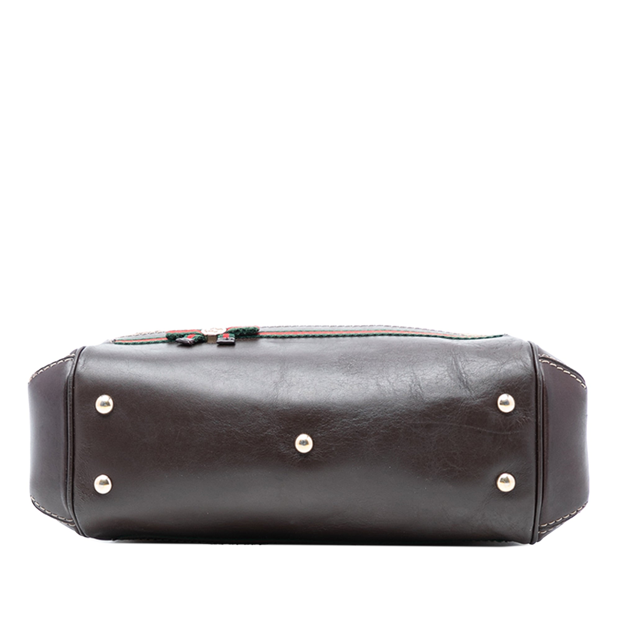 GG Canvas Web Mayfair Satchel - Image 3