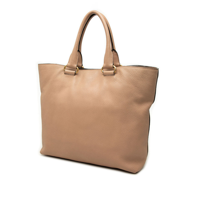 Vitello Daino Front Zip Open Convertible Tote - Image 2