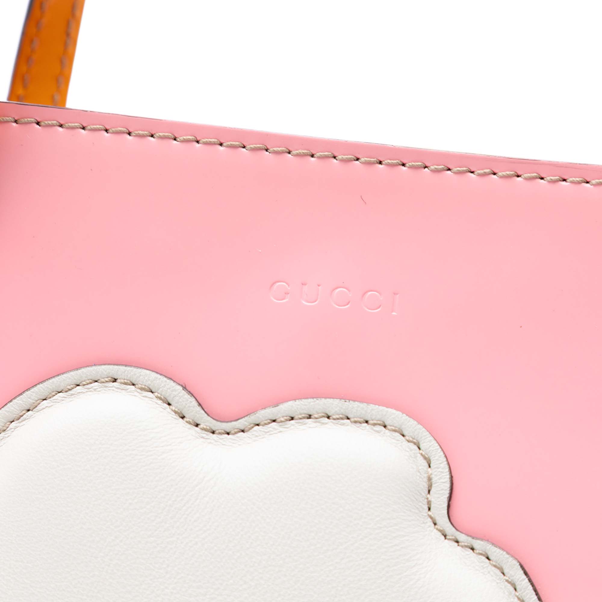 Childrens Leather Rainbow Cloud Tote - Image 6