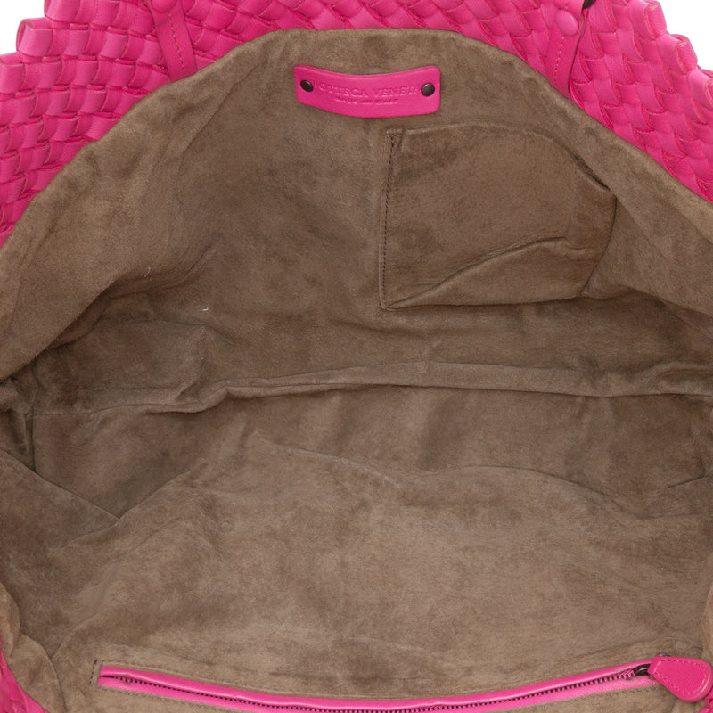Intrecciato Trimmed Bicolor Nappa Tote - Image 4