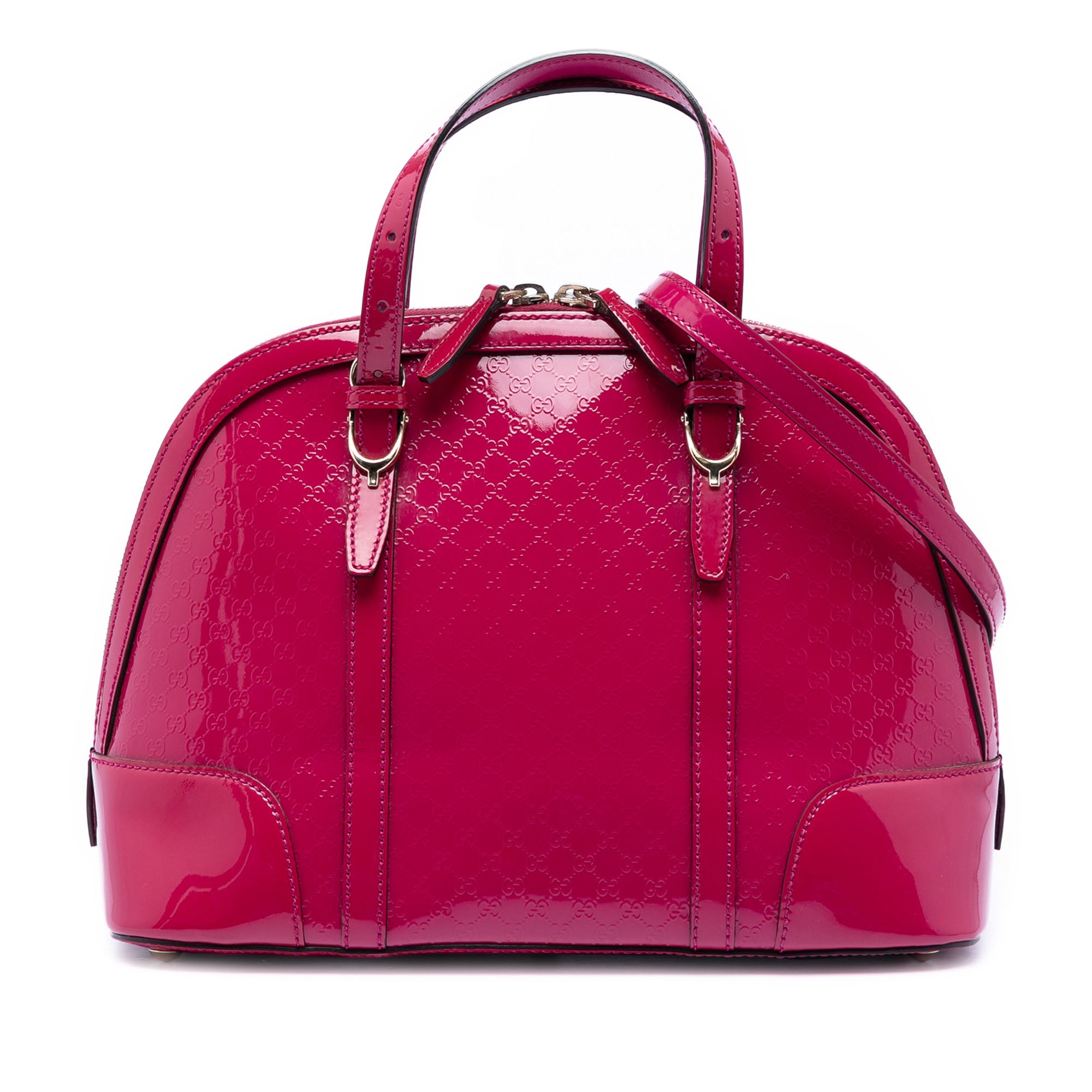Small Microguccissima Patent Nice Dome Satchel - Image 1