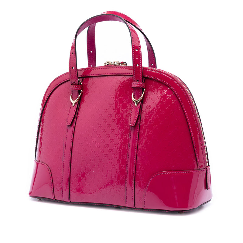 Small Microguccissima Patent Nice Dome Satchel - Image 2