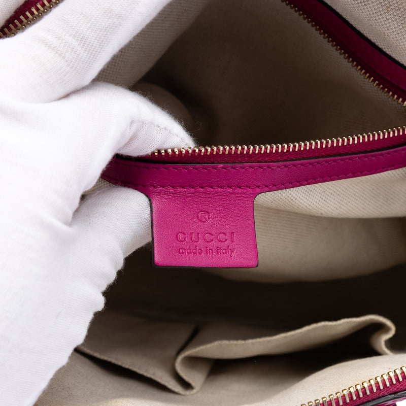 Small Microguccissima Patent Nice Dome Satchel - Image 5