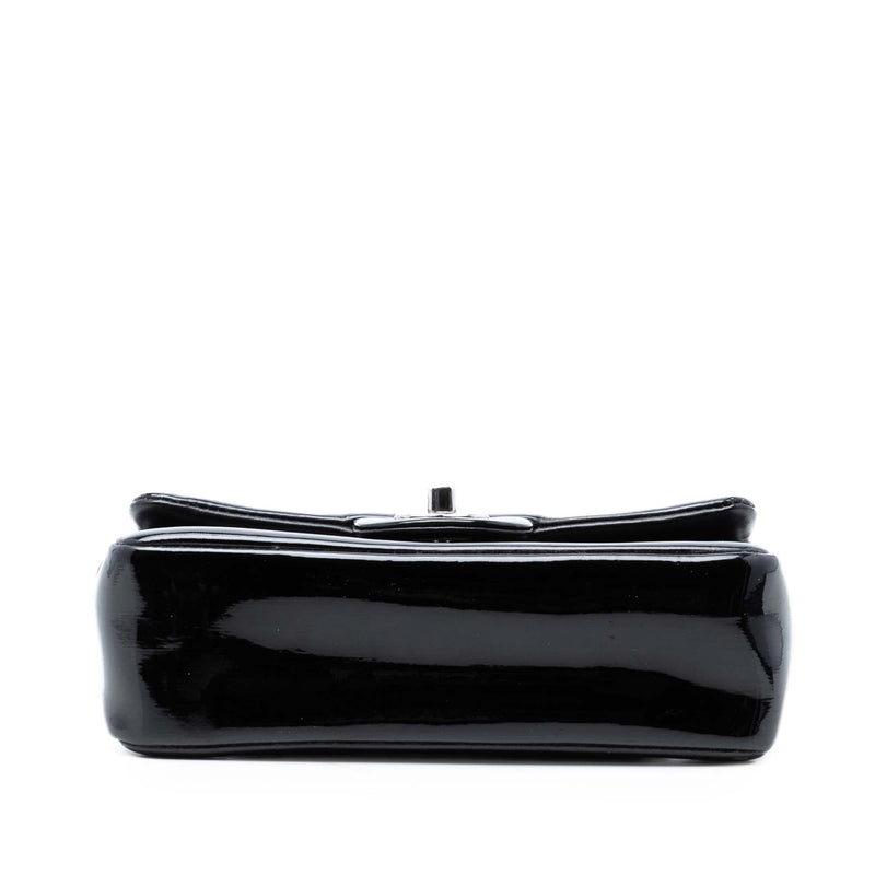 Mini Rectangular Classic Pure Patent Single Flap - Image 3