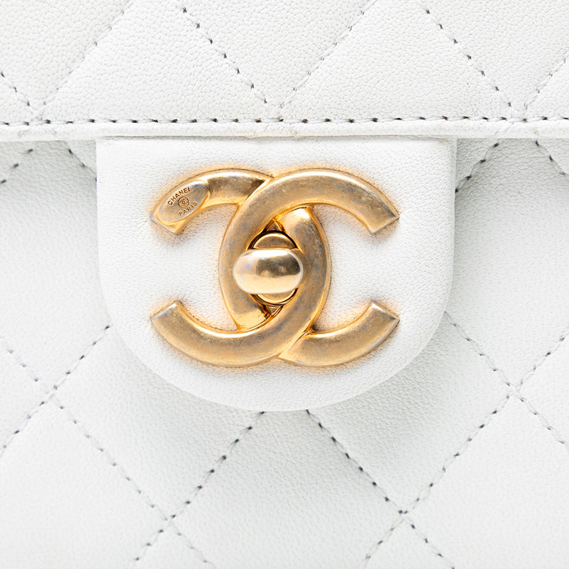 Small Quilted Lambskin Chic Pearls Flap - Image 5