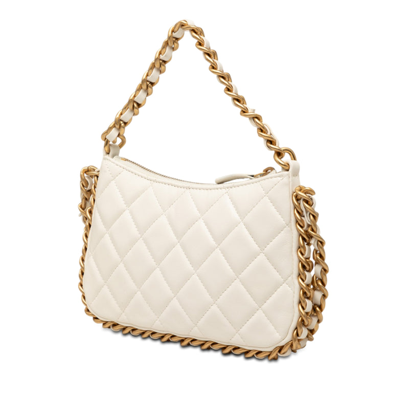 CC Quilted Lambskin Trendy Chain Around Hobo - Image 2