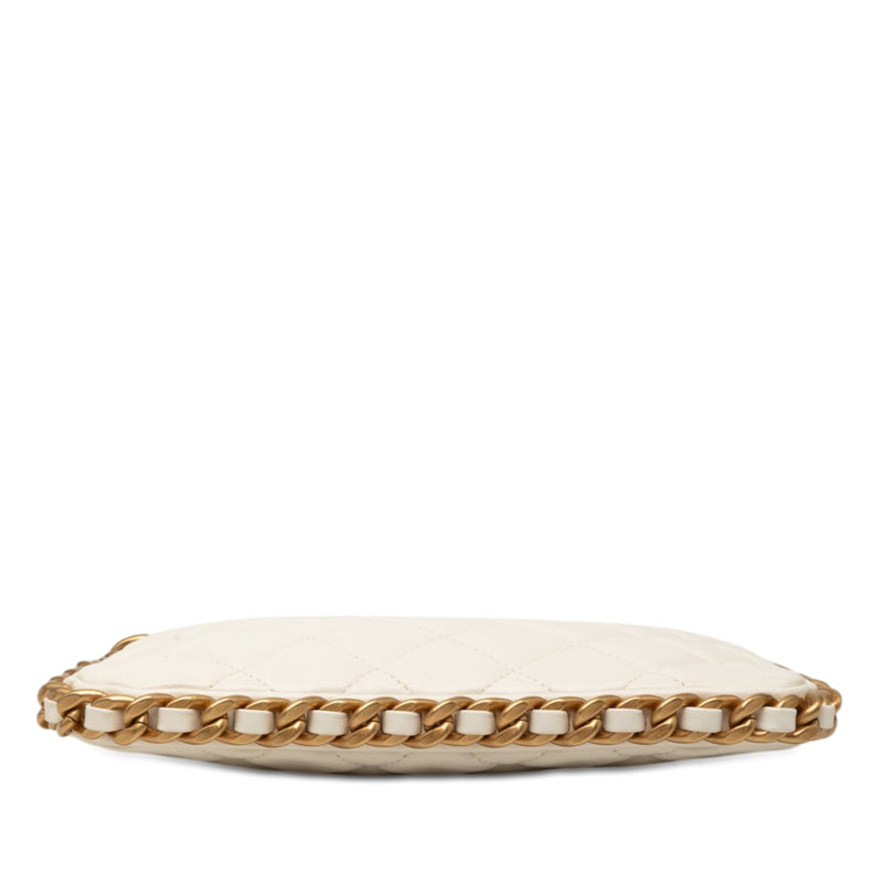 CC Quilted Lambskin Trendy Chain Around Hobo - Image 3