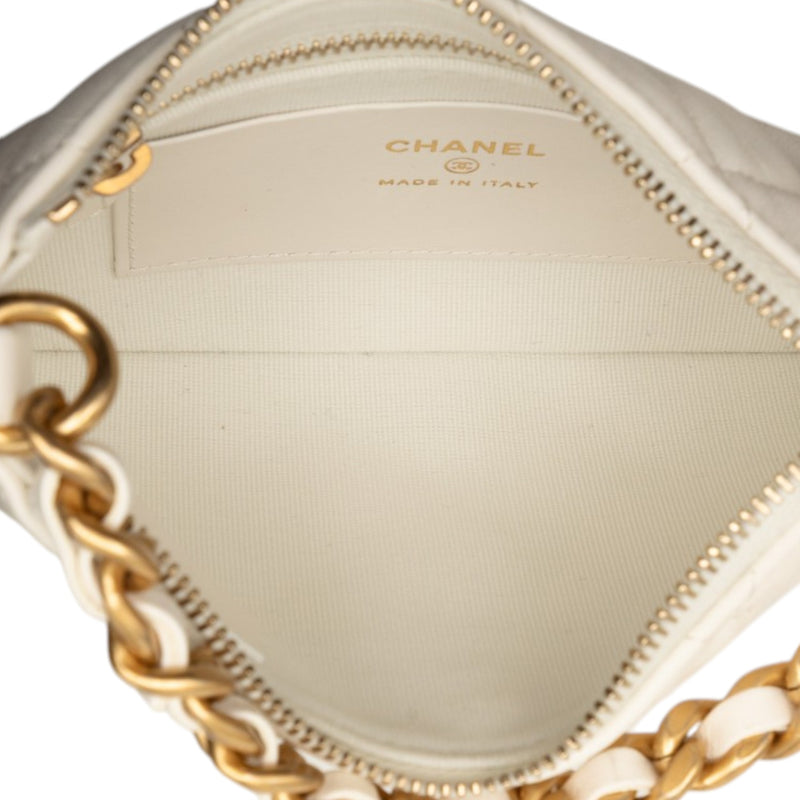 CC Quilted Lambskin Trendy Chain Around Hobo - Image 4