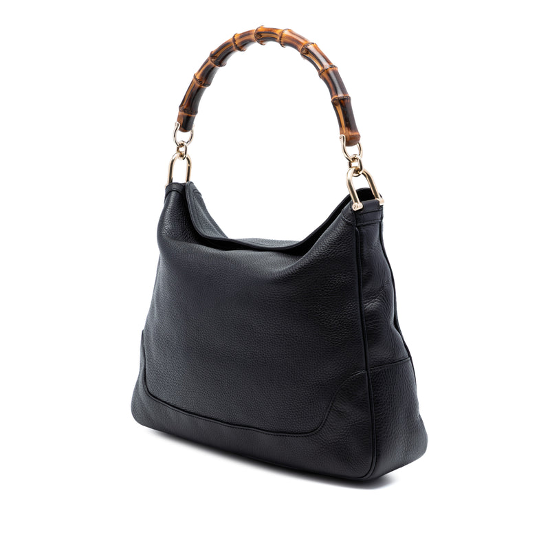 Calfskin Bamboo Diana Satchel - Image 2