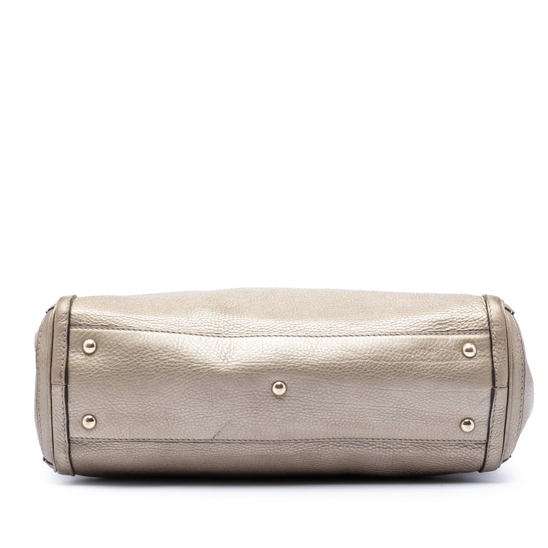 Metallic Calfskin Bella Tote - Image 3