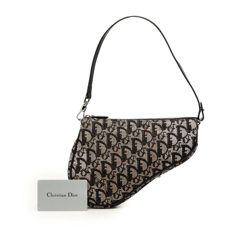 Mini Diorissimo Canvas Saddle Pochette - Image 7