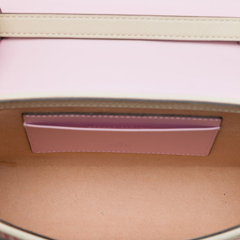 Mini GG Supreme Monogram Les Pommes Padlock Satchel - Image 4
