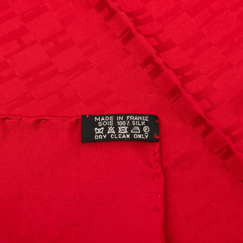 Faconnee Grand H Silk Pocket Square Scarf - Image 3