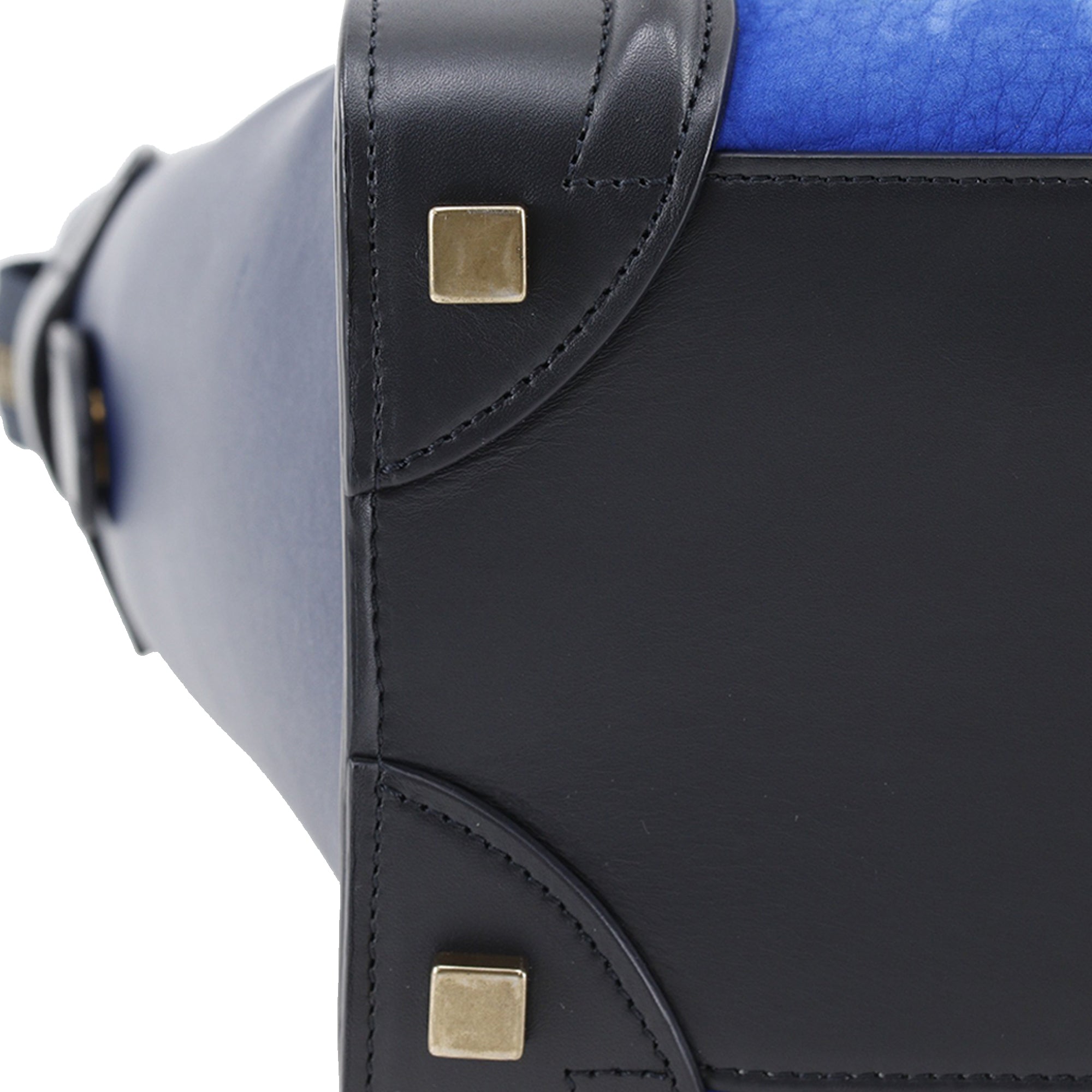 Micro Tricolor Nubuck and Calfskin Luggage Tote - Image 15