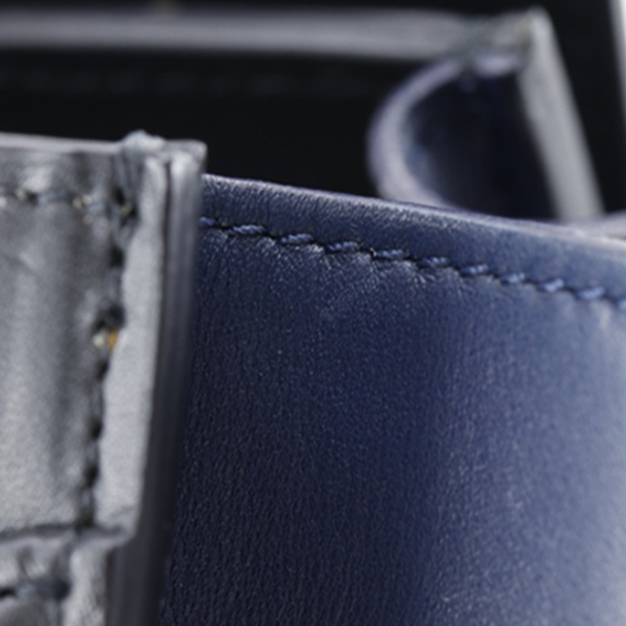 Micro Tricolor Nubuck and Calfskin Luggage Tote - Image 25