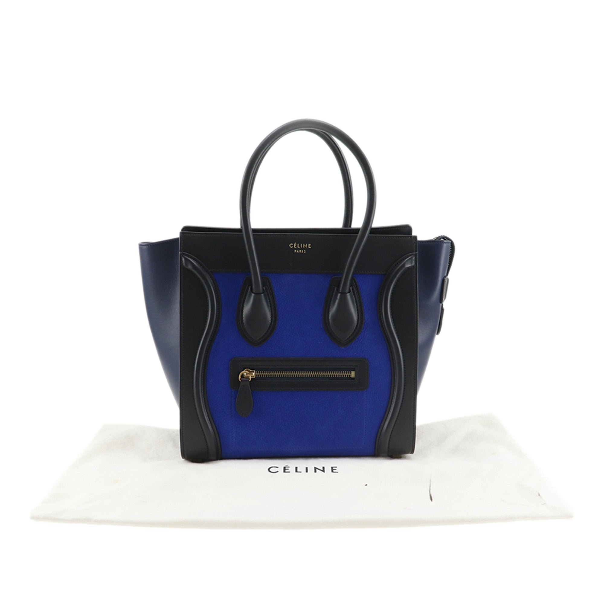 Micro Tricolor Nubuck and Calfskin Luggage Tote - Image 29