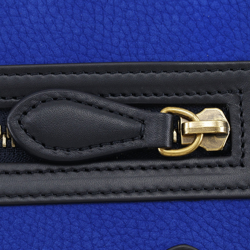 Micro Tricolor Nubuck and Calfskin Luggage Tote - Image 7