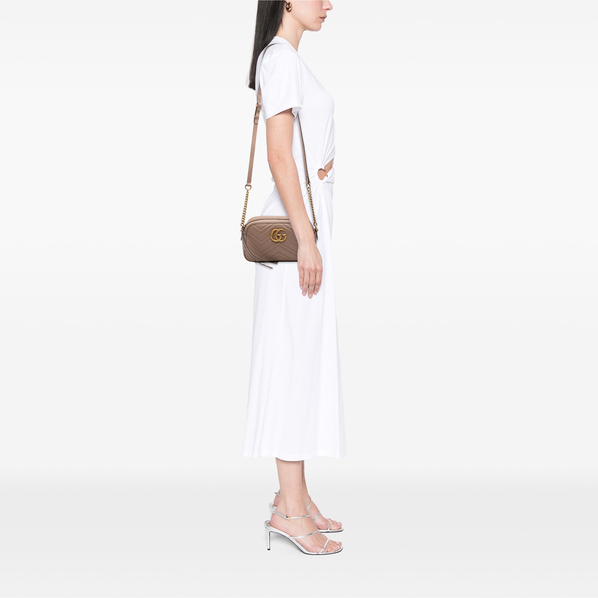 Small GG Marmont Matelasse Leather Crossbody - Image 8