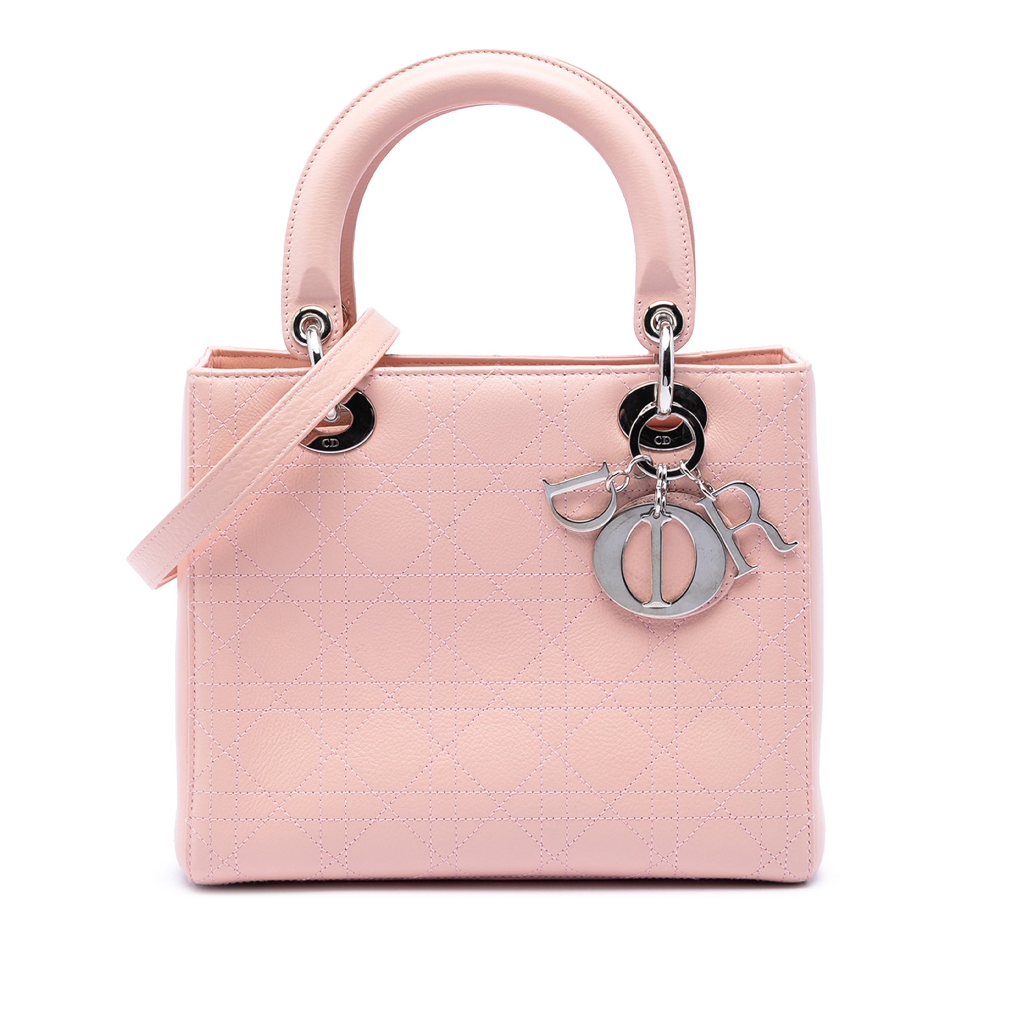 Medium Calfskin Cannage Stitched Lady Dior - Image 1