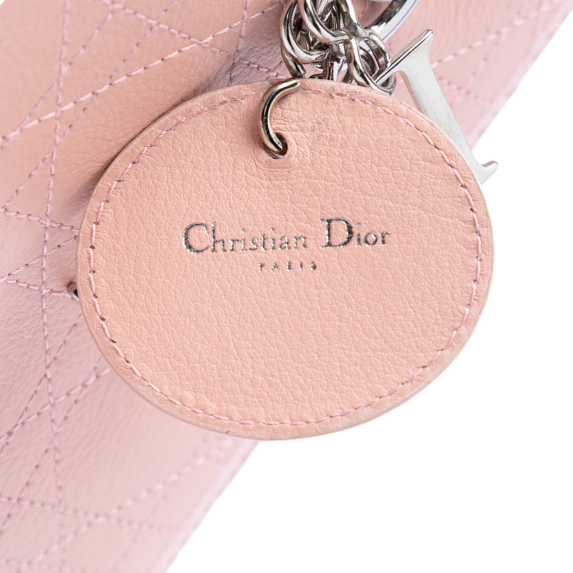 Medium Calfskin Cannage Stitched Lady Dior - Image 5