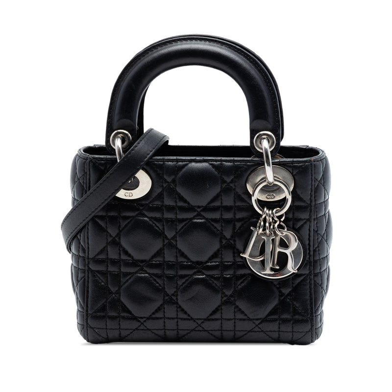 Mini Lambskin Cannage Lady Dior