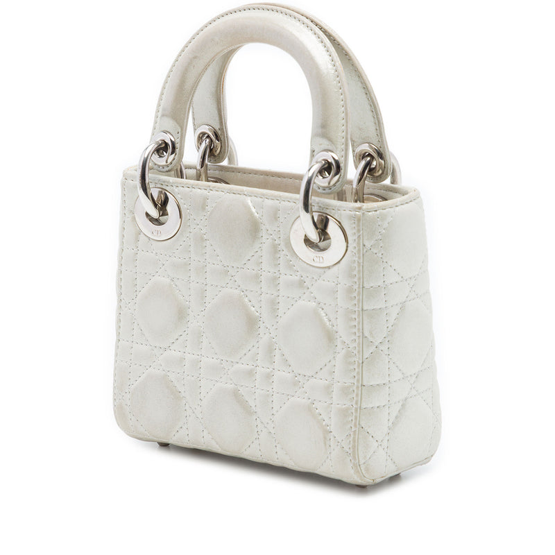 Micro Iridescent Lambskin Cannage Lady Dior - Image 2