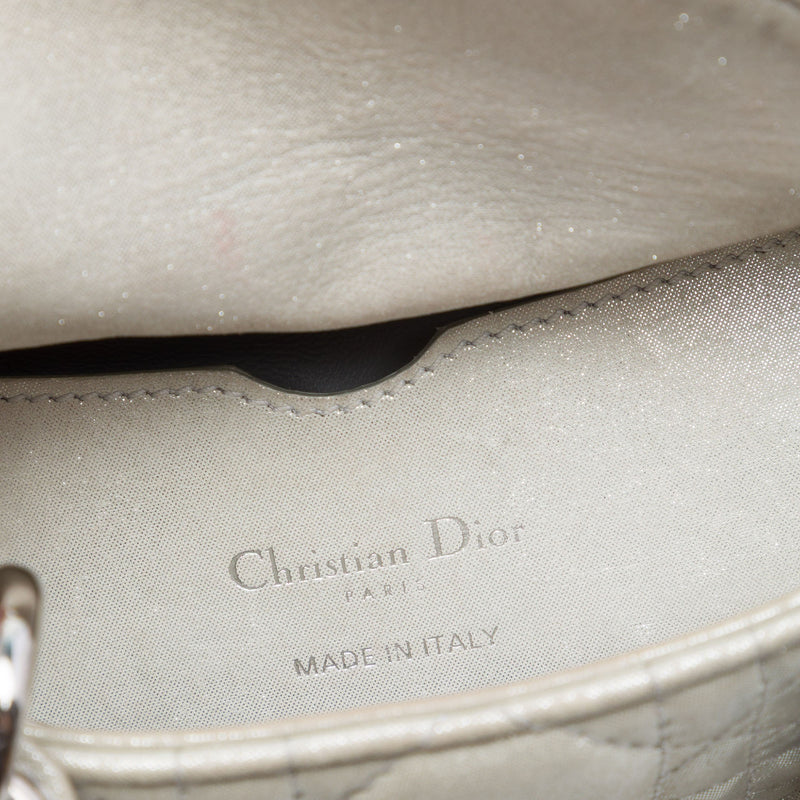 Micro Iridescent Lambskin Cannage Lady Dior - Image 5