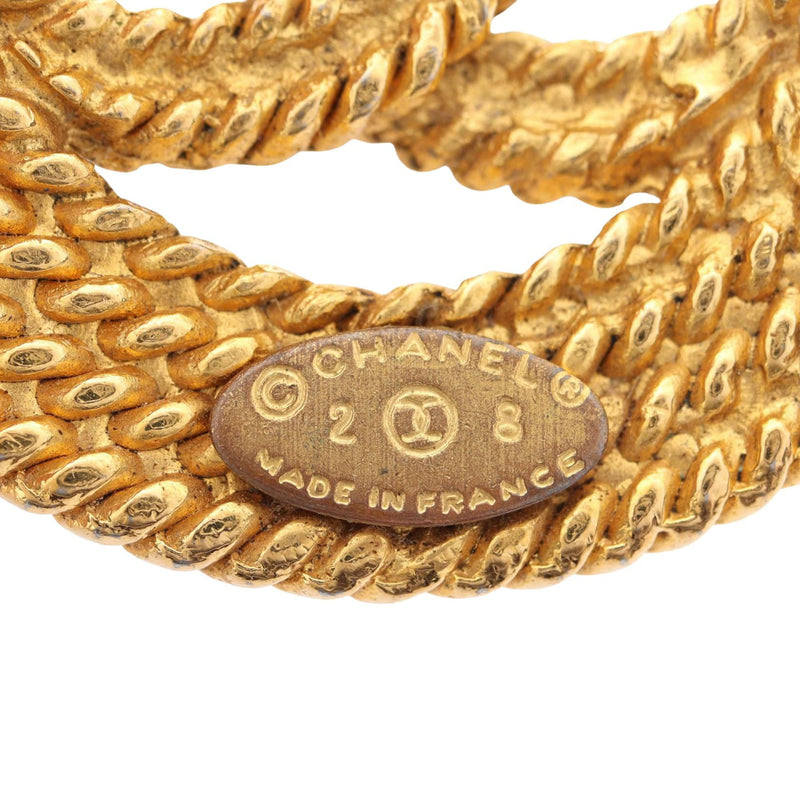 Gold Plated CC Rope Brooch - Image 5