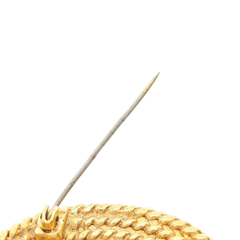 Gold Plated CC Rope Brooch - Image 6