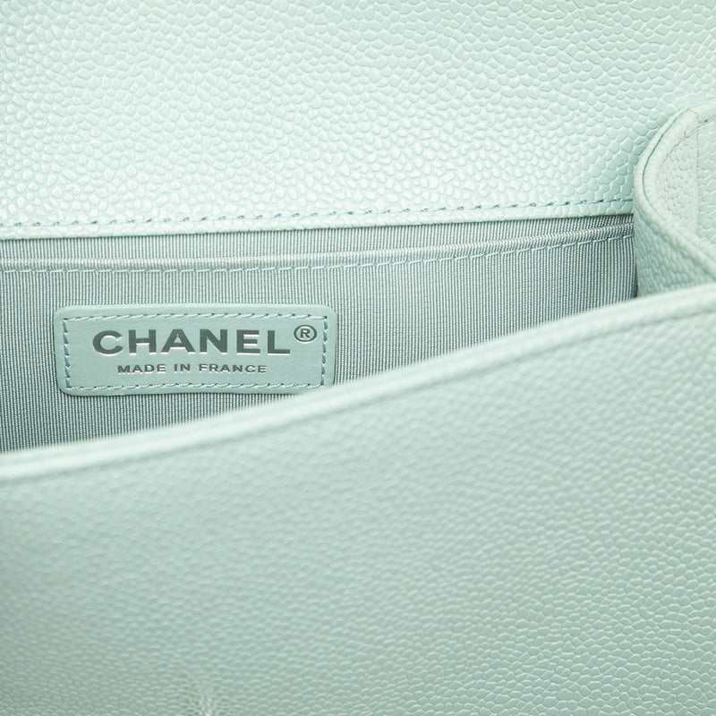 Small Chevron Caviar Boy Flap - Image 5