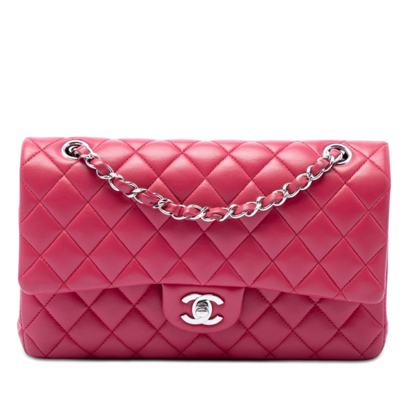 Medium Classic Lambskin Double Flap - Image 1