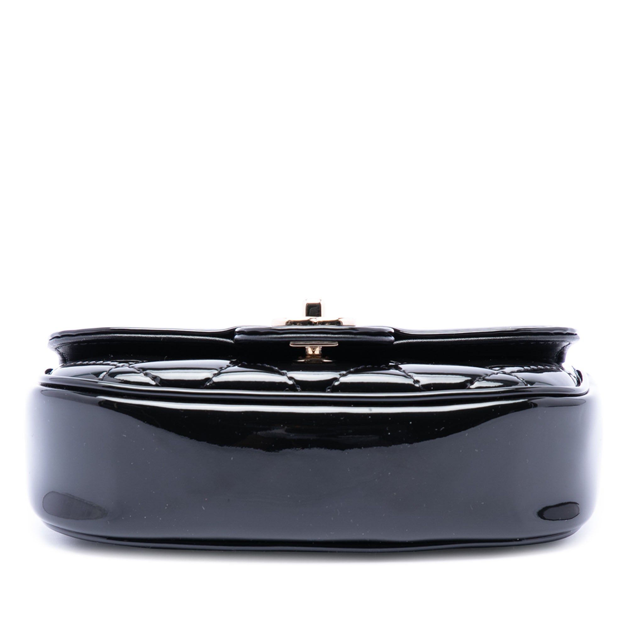 Mini CC Quilted Patent Single Flap - Image 3