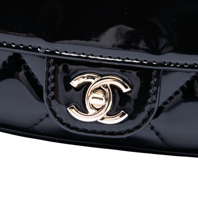 Mini CC Quilted Patent Single Flap - Image 5